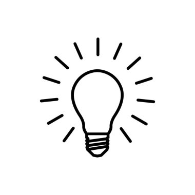 Illustration Vector graphic of bulb lamp icon template design