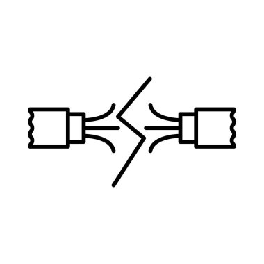 Illustration Vector graphic of cable icon template design