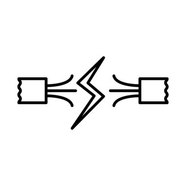 Illustration Vector graphic of cable icon template design