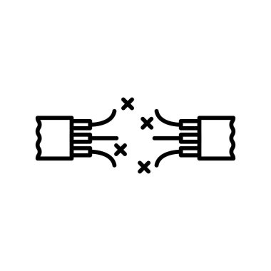 Illustration Vector graphic of cable icon template design