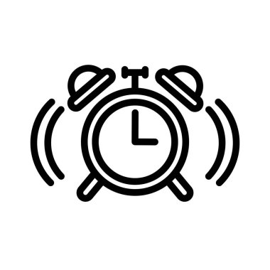 Illustration Vector graphic of alarm clock icon template design