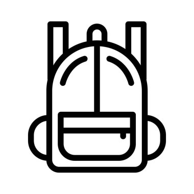 Illustration Vector graphic of Backpack icon template design