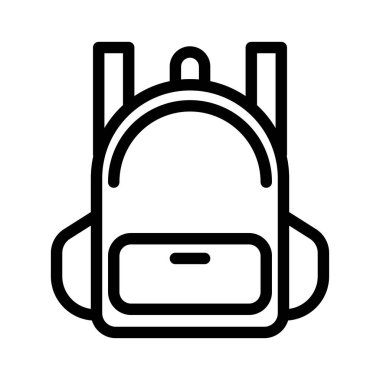 Illustration Vector graphic of Backpack icon template design