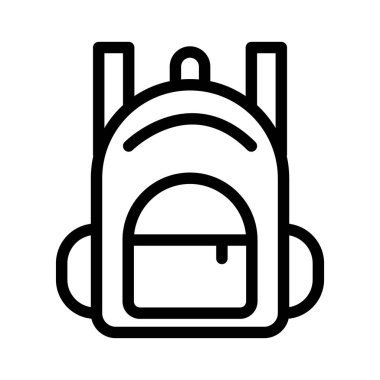Illustration Vector graphic of Backpack icon template design