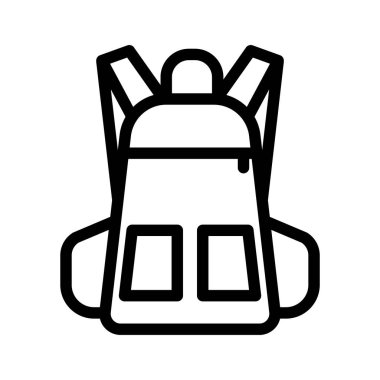 Illustration Vector graphic of Backpack icon template design
