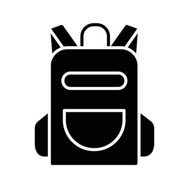 Illustration Vector graphic of Backpack icon template design