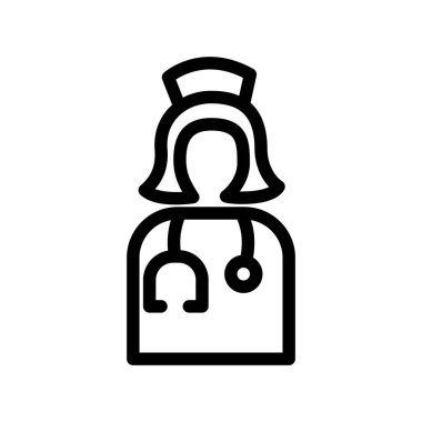 Illustration Vector graphic of Nurse icon template design