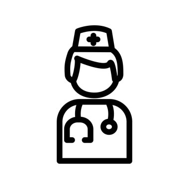 Illustration Vector graphic of Nurse icon template design