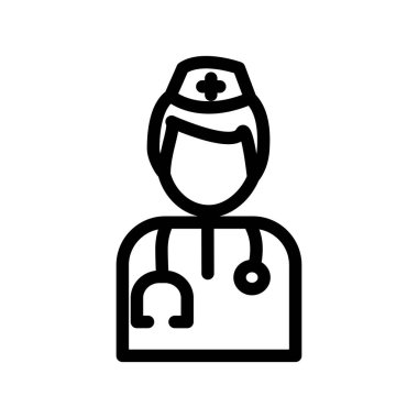 Illustration Vector graphic of Nurse icon template design