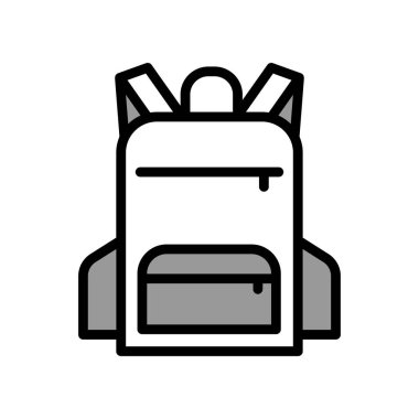 Illustration Vector graphic of Backpack icon template design 
