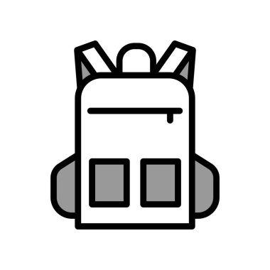 Illustration Vector graphic of Backpack icon template design 