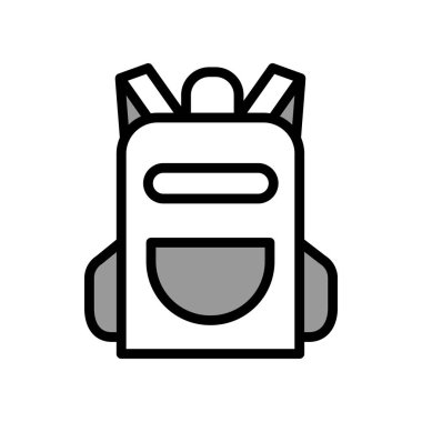 Illustration Vector graphic of Backpack icon template design 