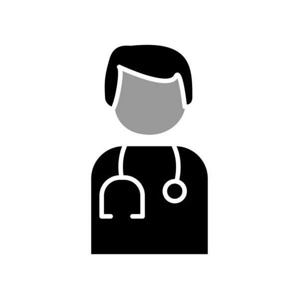 Illustration Vector Graphic Doctor Icon Template Design — Wektor stockowy