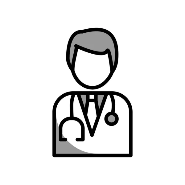 Illustration Vector Graphic Doctor Icon Template Design — ストックベクタ