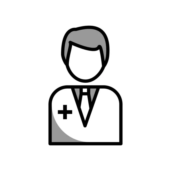 Illustration Vector Graphic Doctor Icon Template Design — 스톡 벡터
