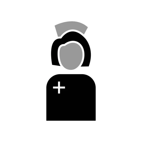 Illustration Vector Graphic Nurse Icon Template Design — Vetor de Stock
