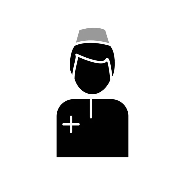 Illustration Vector Graphic Nurse Icon Template Design — Διανυσματικό Αρχείο