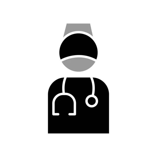 Illustration Vector Graphic Nurse Icon Template Design — стоковый вектор