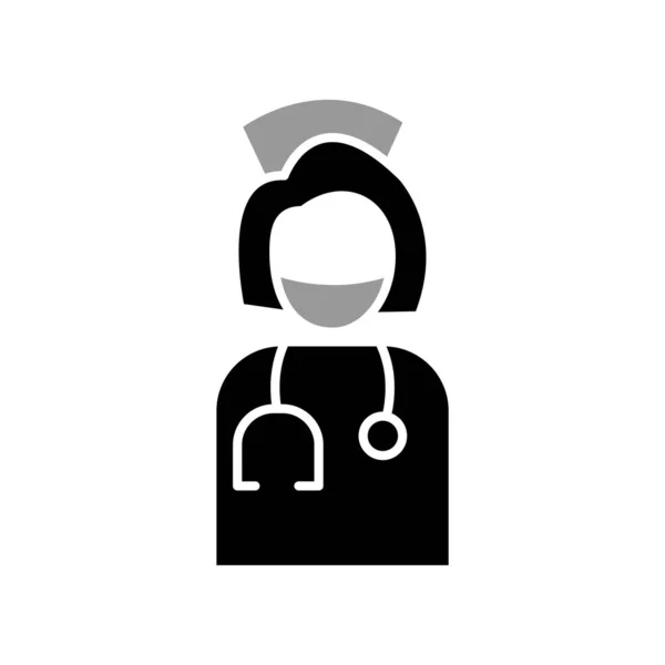 Illustration Vector Graphic Nurse Icon Template Design — Archivo Imágenes Vectoriales