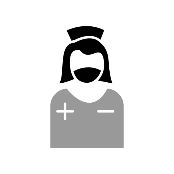 Illustration Vector Graphic Nurse Icon Template Design — ストックベクタ