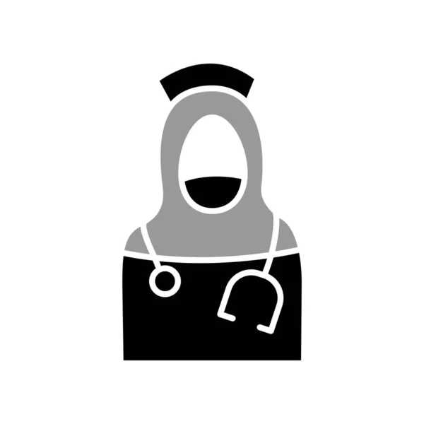 Illustration Vector Graphic Nurse Icon Template Design — 图库矢量图片