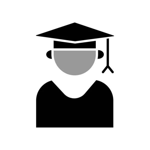 Illustration Vector Graphic Student Icon Template Design — Διανυσματικό Αρχείο