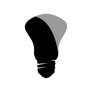 Ampul lambası ikon tasarımının İllüstrasyon Vektörü grafiği