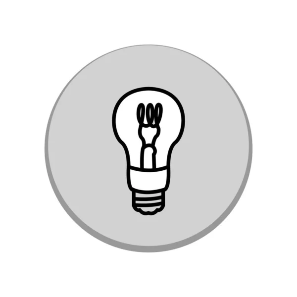 Illustration Vector Graphic Bulb Lamp Icon Design — Stock Vector
