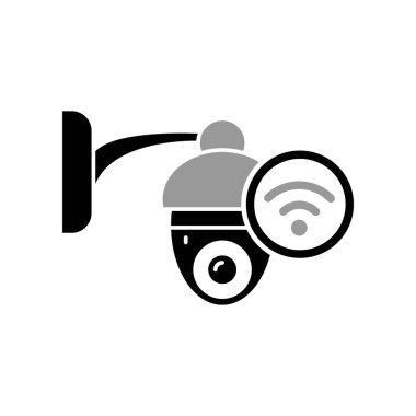 CCTV simge tasarımının İllüstrasyon Vektörü grafiği