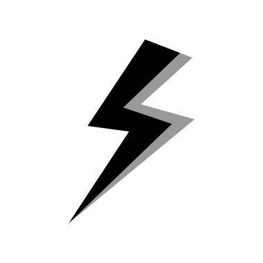 Şimşek simgesi tasarımının Çizim Vektörü grafiği