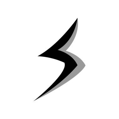 Şimşek simgesi tasarımının Çizim Vektörü grafiği