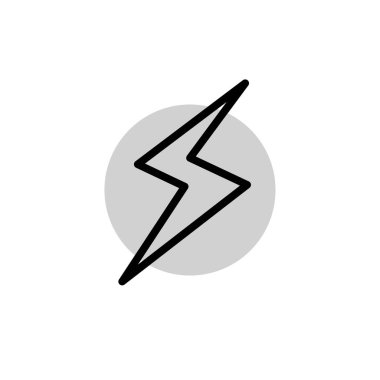 Şimşek simgesi tasarımının Çizim Vektörü grafiği