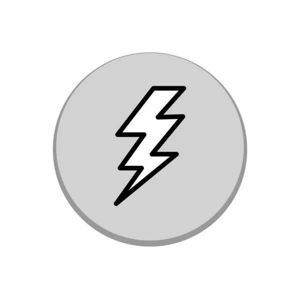 Illustration Vector Graphic Lightning Icon Design — Stock Vector