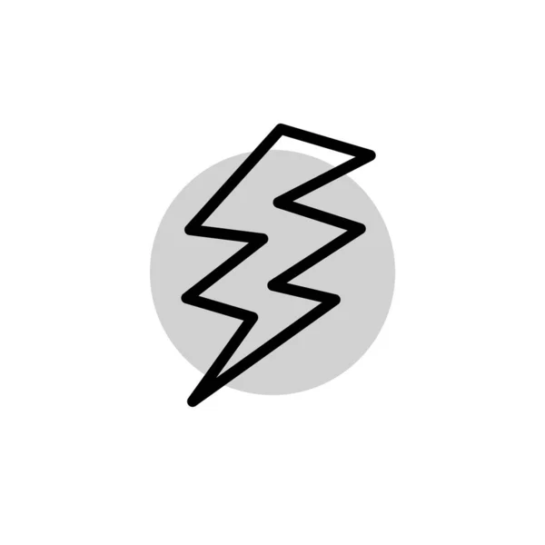 Illustration Vector Graphic Lightning Icon Design — Stock Vector