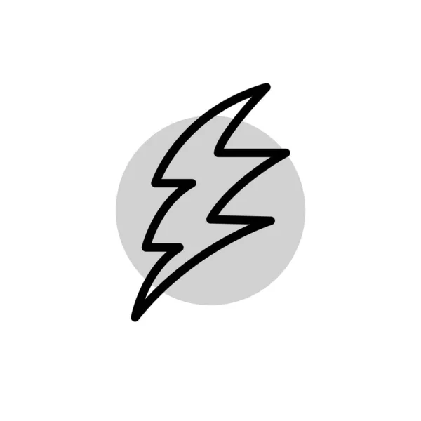 Illustration Vector Graphic Lightning Icon Design — Stock Vector