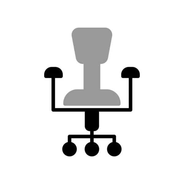 Illustration Vector Graphic Office Chair Icon Design — Stock Vector