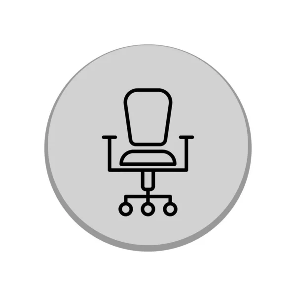 Illustration Graphique Vectoriel Conception Icône Chaise Bureau — Image vectorielle