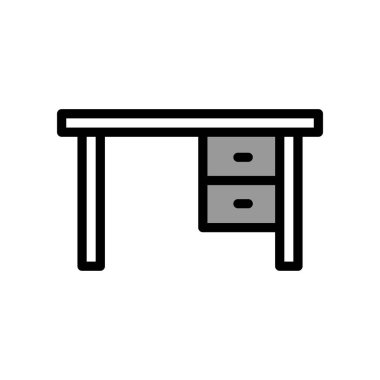 Ofis tablo simgesi tasarımının İllüstrasyon Vektörü grafiği