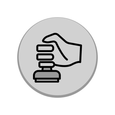 Pul simgesi tasarımının İllüstrasyon Vektörü grafiği