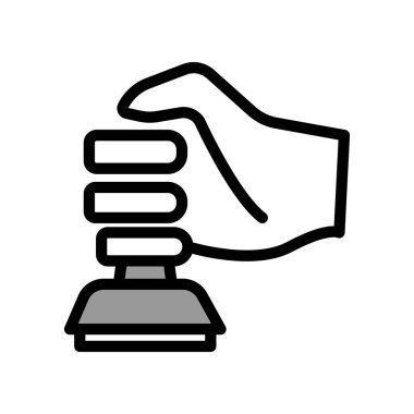 Pul simgesi tasarımının İllüstrasyon Vektörü grafiği