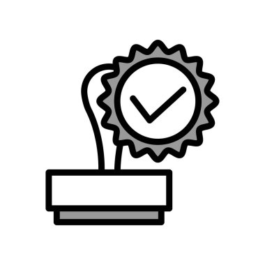 Pul simgesi tasarımının İllüstrasyon Vektörü grafiği