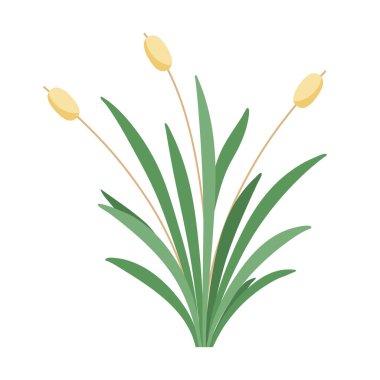 Yeşil çimenler sağlam, bahçe çimenleri düz tasarım.