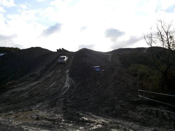 Paut Inspection Oil Gas Pipeline Construction Southeastern Europe — Stock fotografie