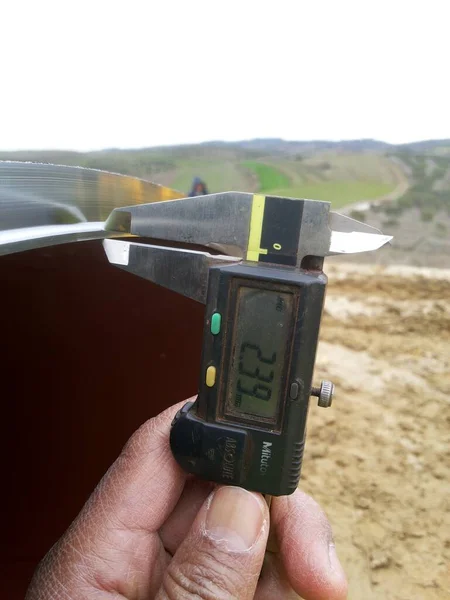 Check beveling pipe on Oil and Gas Pipeline Construction in southeastern Europe