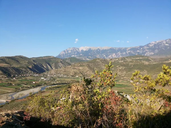 Most Scenic Natural Landscapes Albania Working Trip — стокове фото