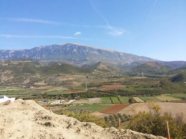 Most Scenic Natural Landscapes Albania Working Trip — Stockfoto