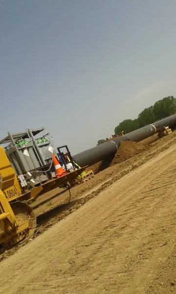 东南欧石油和天然气管道建设 — 图库照片