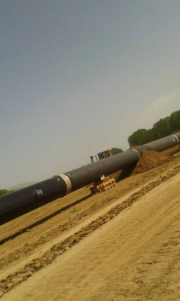 东南欧石油和天然气管道建设 — 图库照片