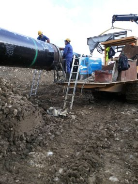 Güneydoğu Avrupa 'daki Petrol ve Gaz Boru Hattı İnşaatı' ndaki kaynakların görsel ve temizliği