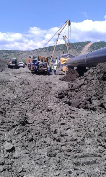 Строительство Нефте Газопроводов Юго Восточной Европе — стоковое фото